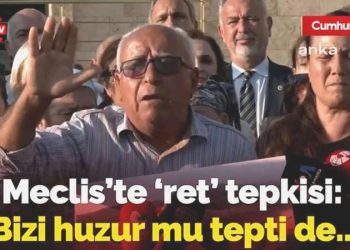 Cumhur’dan tüm önergelere ret: Akbelenliler Meclis’te kararı protesto etti! “Bizi huzur mu tepti?”