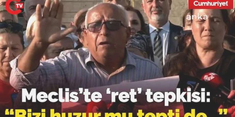 Cumhur’dan tüm önergelere ret: Akbelenliler Meclis’te kararı protesto etti! “Bizi huzur mu tepti?”