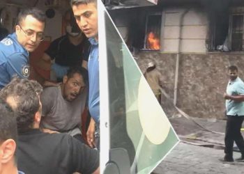 Esenyurt’ta dehşet anları: Eşi ve çocukları evdeyken daireyi ateşe verdi
