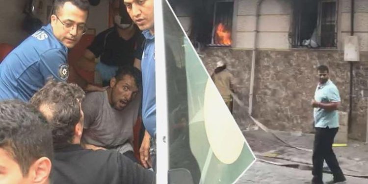 Esenyurt’ta dehşet anları: Eşi ve çocukları evdeyken daireyi ateşe verdi