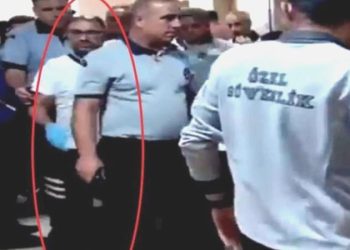 Hastanedeki tek göz hekimi odasından lakin özel güvenlik eşliğinde çıkabildi