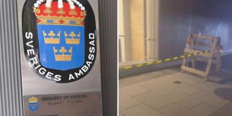 İsveç’in Beyrut Büyükelçiliğine akın düzenlendi