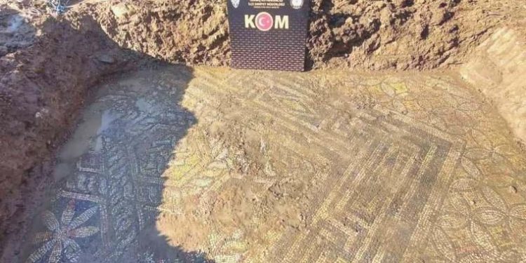 İzmir’de mozaik bulunan bölge sit alanı ilan edildi