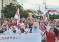 Polonya’daki Belarus vatandaşlarından cumhurbaşkanlığı seçimlerinin yıl dönümünde protesto