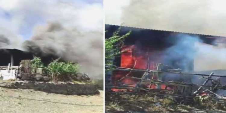 Yayla konutunda yangın: Kullanılamaz hale geldi