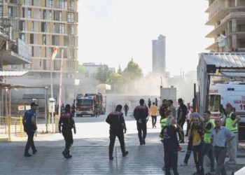 Ankara’da inşaat halindeki sitede yangın!