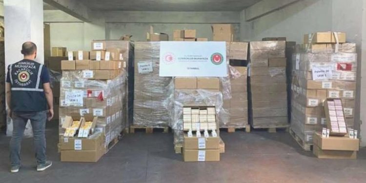 İstanbul’da 3 milyon TL pahasında kaçak ‘güneş kremi’ ele geçirildi