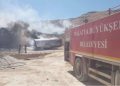 Malatya’da asfalt şantiyesinde korkutan yangın