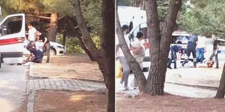 Parkta yürüyüş yaparken silahlı akına uğradı: Motosikletli saldırgan aranıyor!