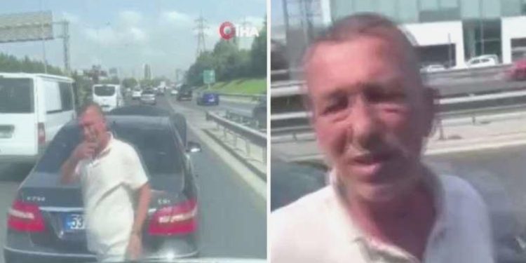 Pes dedirten trafik tartışması… Ambulansın önünü kesti