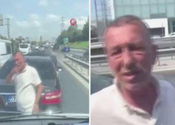 Pes dedirten trafik tartışması… Ambulansın önünü kesti