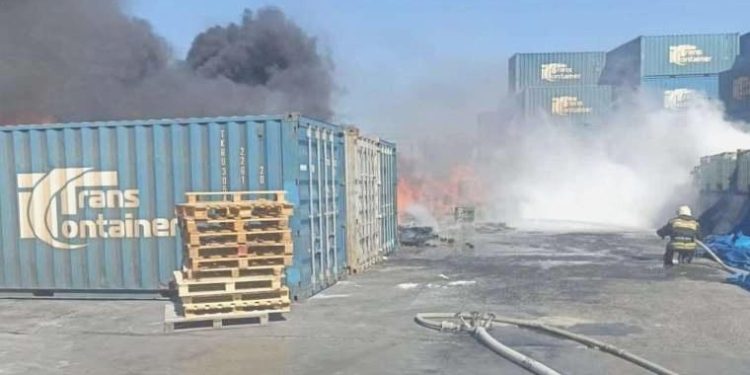 Rusya’nın Novorossiysk Limanı’nda yangın çıktı