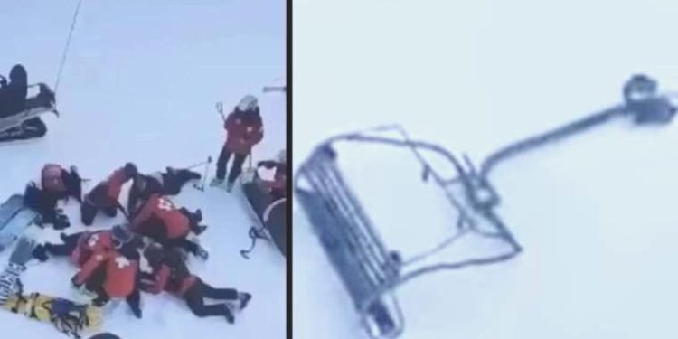 Rüzgar, teleferik koltuğunu uçurdu: 3 kişi yaralandı