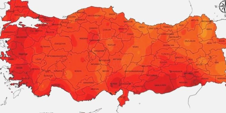 Türkiye haritası kırmızıya boyandı: Rekor üstüne rekor!