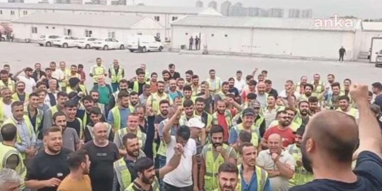 Yeni Havalimanı Metro Sınırı inşaatında grev sürüyor!