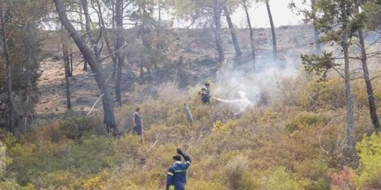 Yunanistan’ın Dedeağaç vilayetindeki yangın nedeniyle bölgede acil durum ilan edildi