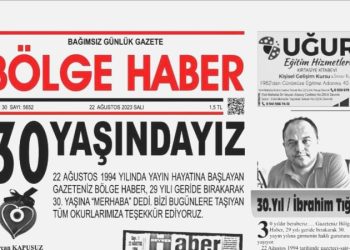 Bölge Haber 30 yaşında