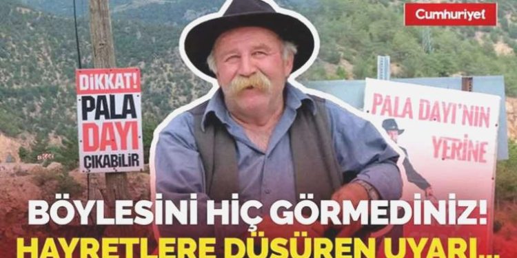 Böylesini hiç görmediniz: Gümüşhane’de hayretlere düşüren ikaz tabelası…