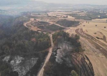 Çanakkale’deki yangının boyutu gün ağarınca ortaya çıktı!