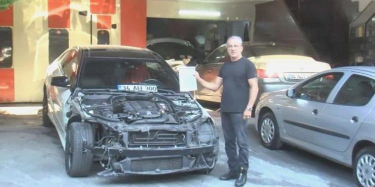 İstanbul’da servisteki hasarlı arabaya Çorlu’da trafik cezası kesildi