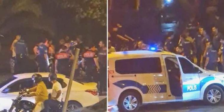 Kadıköy’de çiçek satan iki küme ortasında arbede: Polis biber gazıyla müdahale etti!