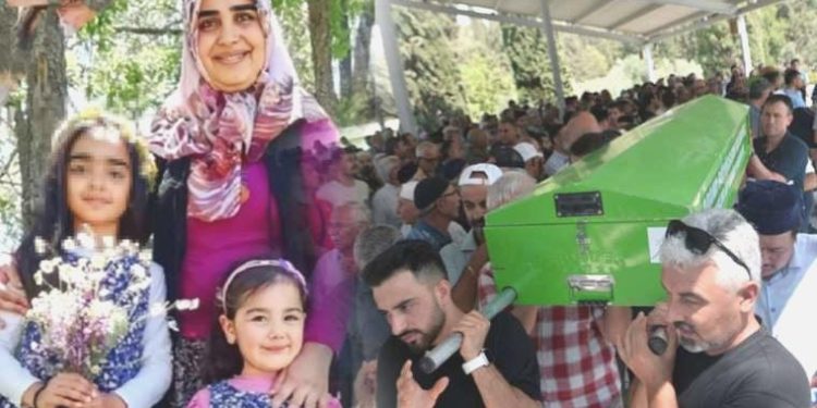 Kazada ölen anne, kızı ve ikiz kardeşi toprağa verildi