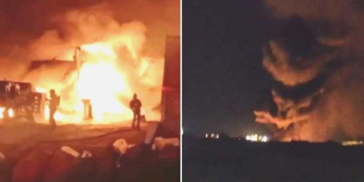 Kocaeli’nde asfalt eritme tankında patlama: 2 yaralı