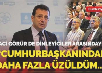 Naci Görür de dinleyiciler arasındaydı! Ekrem İmamoğlu, Erdoğan’a bu türlü seslendi: Sav ediyorum…