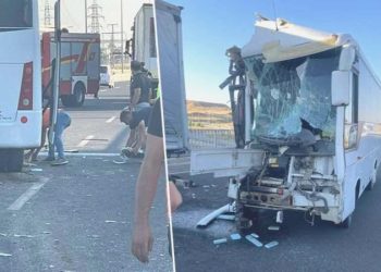 Son dakika… Ankara’da personelleri taşıyan servis kaza yaptı: Çok sayıda yaralı var