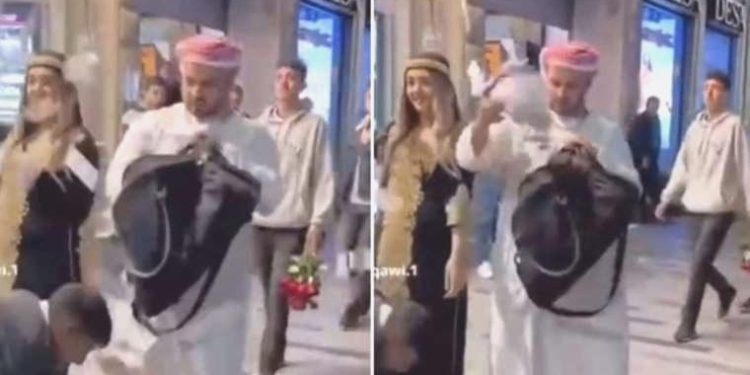 Taksim’de para saçmışlardı: 1 kişi gözaltına alındı!