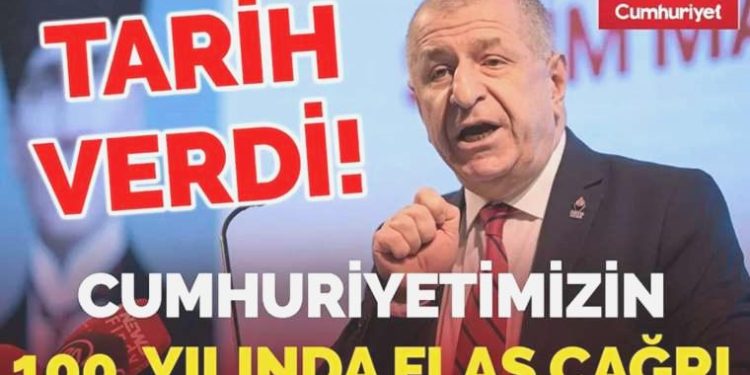 Ümit Özdağ’dan Cumhuriyetimizin 100. yılı için flaş davet