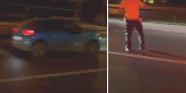 Anbean kaydedildi… Çalıntı plaka taktığı çalıntı arabası polisin üzerine sürdü!