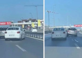 Boş yolu paylaşamadılar: E-5 karayolunda tehlikeli inatlaşma…