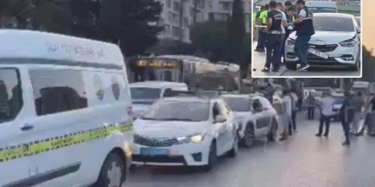 İstanbul Beylikdüzü’nde seyir halindeki arabaya silahlı akın