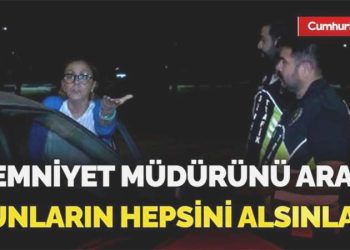 Kadıköy’de kontrole takılan şoförden tehdit!