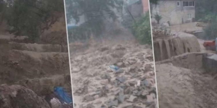 Kayseri’de sağanak yağış sele neden oldu: Ekili yerler, konut ve iş yerlerini su bastı