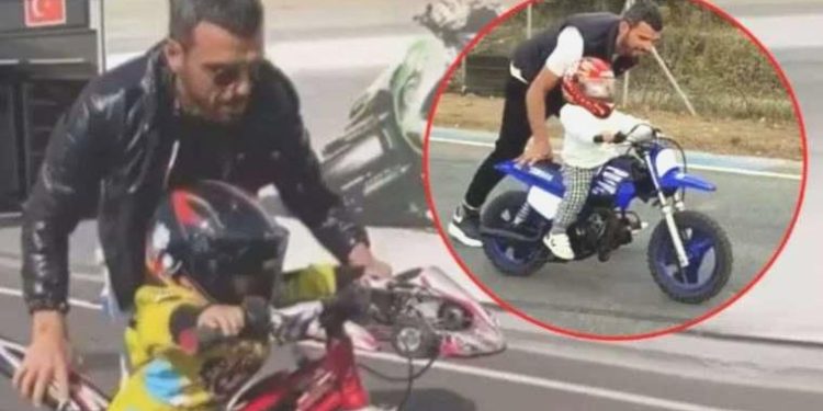 Kenan Sofuoğlu’nun 4 yaşındaki oğlu Zayn motosikletle kaza yaptı
