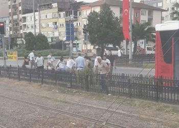 Korkutan anlar… Samsun’da seyir halindeki otobüsün yangın tüpü patladı!