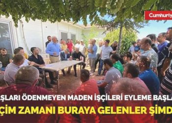 Maaşları ödenmeyen maden personelleri aksiyona başladı:  Seçim vakti buraya gelenler artık…