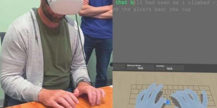 Meta düz yüzeyleri sanal klavyeye dönüştürmek istiyor