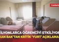Milyonlarca öğrenciyi etkiliyor! Gençlik ve Spor Bakanı Bak’tan kritik ‘yurt’ açıklaması…