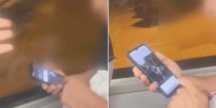 Otobüste gizlice bayanın fotoğrafını çeken şahıstan pişkin savunma