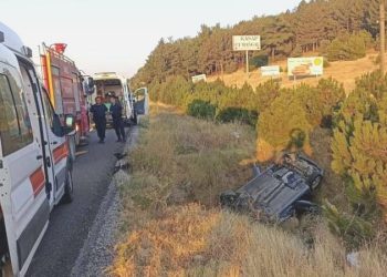 Uşak’ta uykusuzluk kaza getirdi… 2’si çocuk 4 kişi yaralandı!