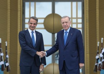 Cumhurbaşkanı Erdoğan, Yunanistan Başbakanı Miçotakis’i kabul etti