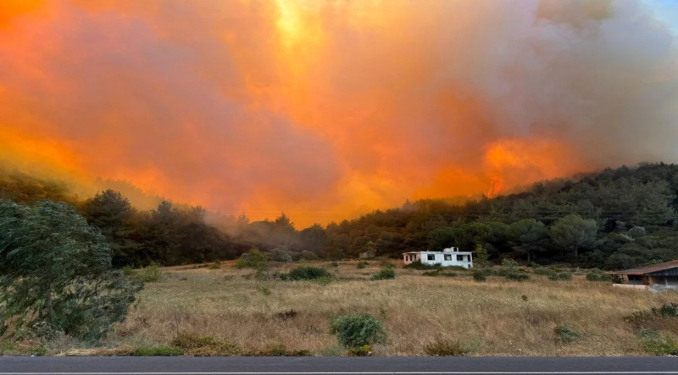 Yurdun çeşitli bölgelerinde çıkan orman yangınlarına müdahaleler devam ediyor