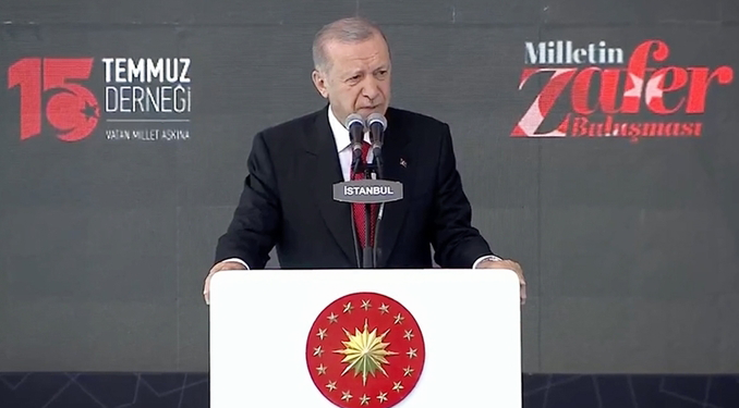 Erdoğan’dan 15 Temmuz açıklaması: Darbeci alçaklar…