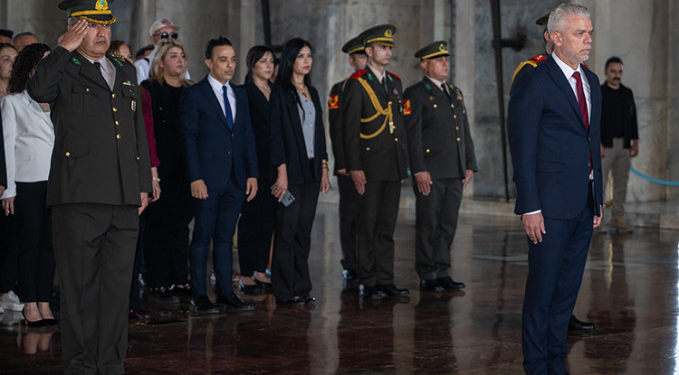 KKTC’nin Ankara Büyükelçisi, Anıtkabir’i ziyaret etti