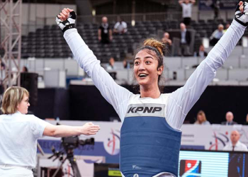 Nafia Kuş Aydın, taekwondoda yarı finalde