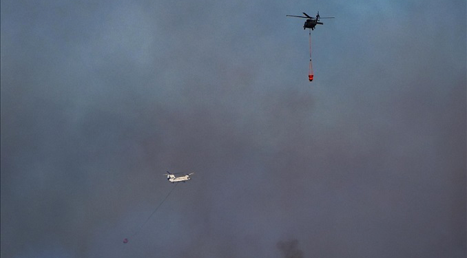 Yangınlardaki 3 bin 583 kişi tahliye edildi