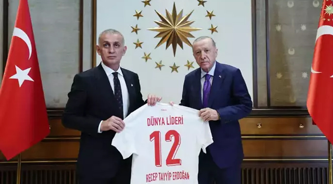 Erdoğan, TFF heyetini kabul etti